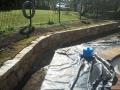 Floraville Acreage. Sandstone Wall And Sandstone Steps